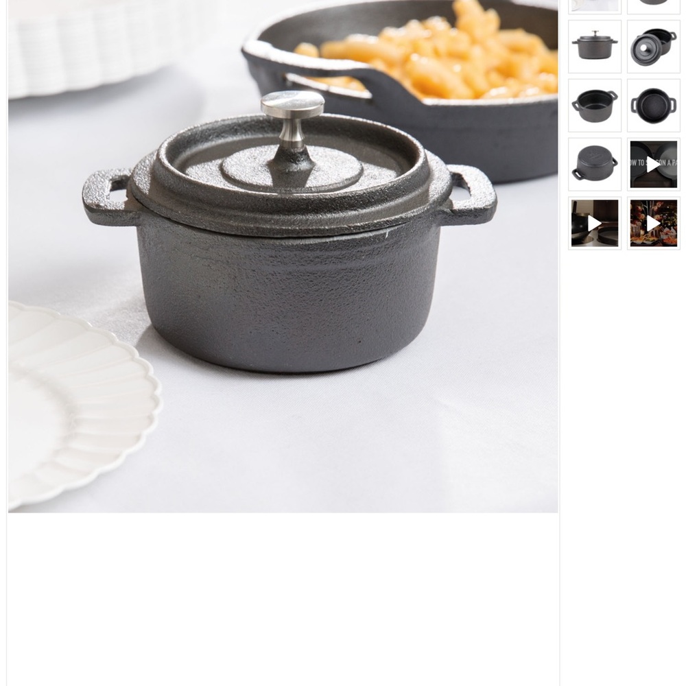 Mini Cast Iron Serving Pot